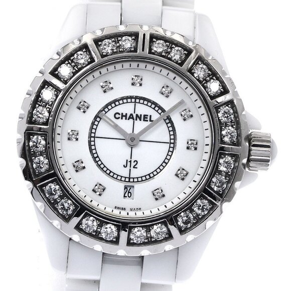 CHANEL J12 H2429 Diamond bezel 11P white Dial Quartz Ladies Watch_893513 - Picture 1 of 7